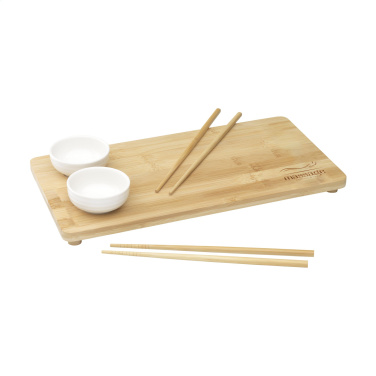 Logo trade advertising products picture of: Temaki Bamboo Sushi Tray gift set