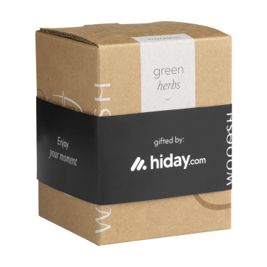 Logo trade promotional merchandise photo of: Wooosh Scented Candle Green Herbs