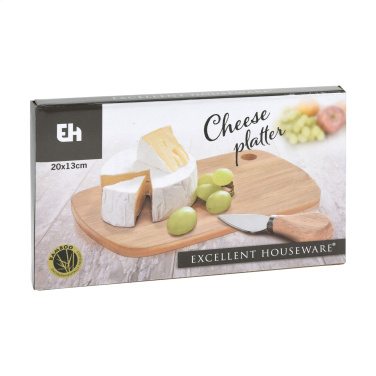 Logo trade advertising products picture of: Bamboo Cheese Platter 2-pcs