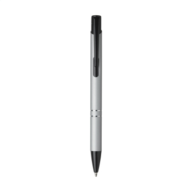 Logo trade promotional item photo of: Ebony Rubberised pen