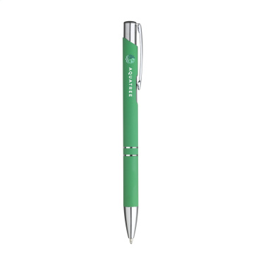 Logo trade promotional merchandise image of: Ebony Soft Touch Accent pen