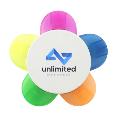 Logo trade promotional merchandise image of: Bloom Recycled Milk-Carton highlighter