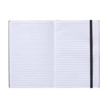Logo trade promotional gifts picture of: Bamboo Journal Naked Spine Paper Notebook Black A5