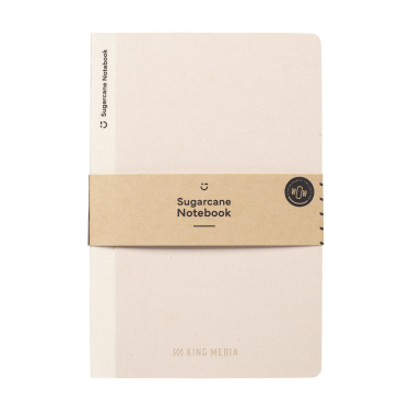 Logo trade promotional gifts image of: Sugarcane Paper Notebook A5