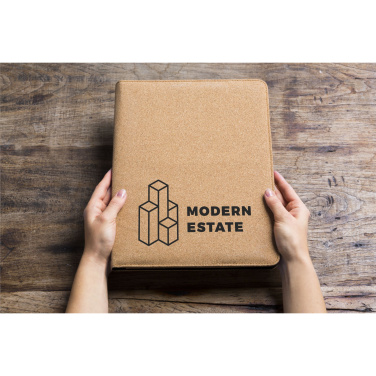 Logo trade advertising product photo of: Eco Conference Cork A5 document folder