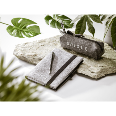Logo trade corporate gifts image of: Pencil Case GRS RPET Felt