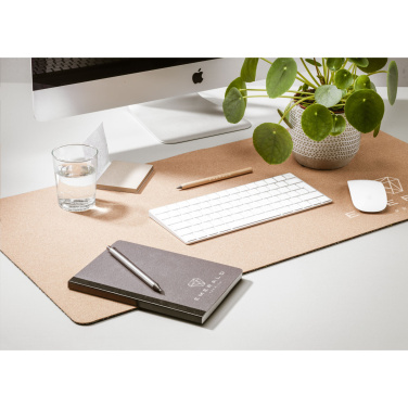 Logo trade corporate gifts image of: Faro Cork Deskpad