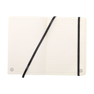 Logotrade advertising products photo of: Monti Recycled Leather - Paper Notebook A5