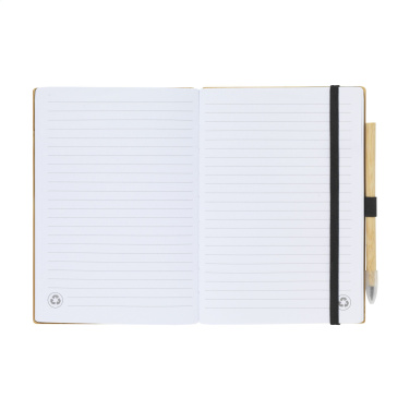 Logo trade promotional items picture of: BambooPlus Paper Notebook A5 - Inkless Pen