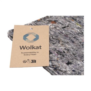 Logo trade promotional item photo of: Wolkat Tangier Recycled Textile Mousepad