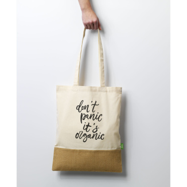 Logotrade business gift image of: Combi Organic Shopper (160 g/m²) bag