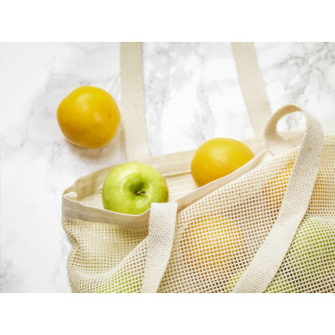 Logotrade promotional merchandise picture of: Natura Organic Mesh Shopper (180 g/m²) shopping bag