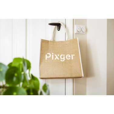 Logo trade promotional merchandise picture of: Gerona Jute Shopper bag