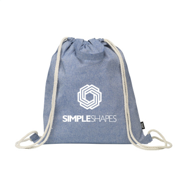 Logo trade promotional gifts image of: GRS Recycled Cotton PromoBag Plus (180 g/m²) backpack