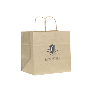 Logotrade promotional item picture of: Leaf It Bag recycled grass paper (90 g/m²) L