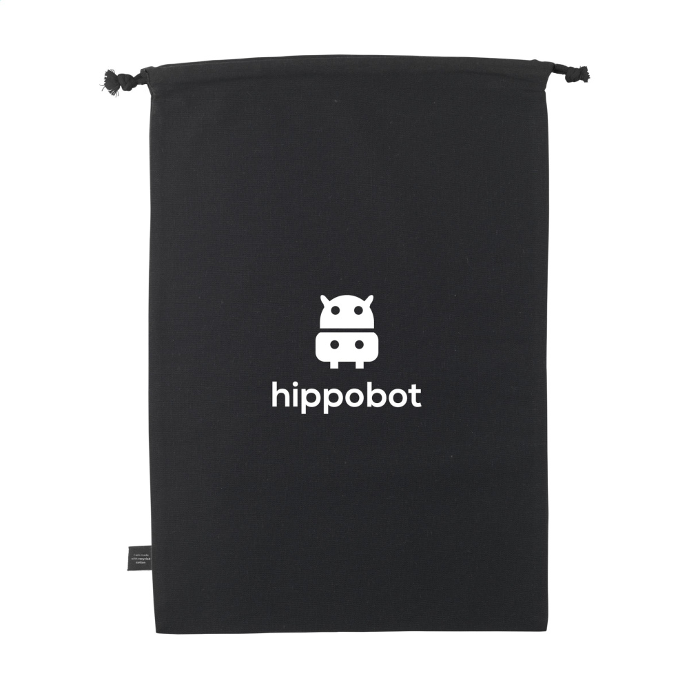 Logotrade promotional products photo of: Gift Pouch GRS Recycled Cotton (150 g/m²) L