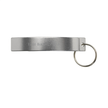 Logo trade promotional item photo of: Alu Opener keyring