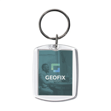 Logo trade promotional items image of: Club keyring