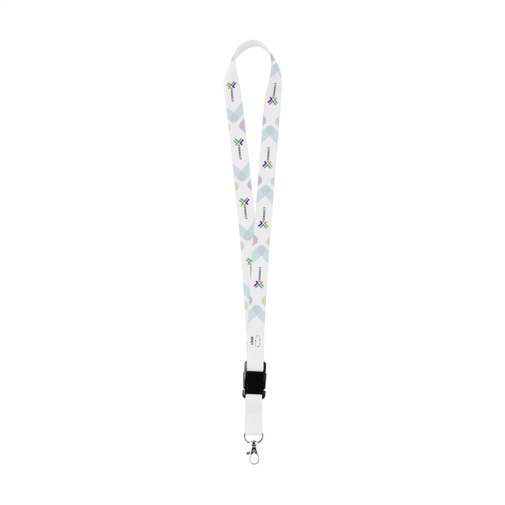 Logotrade promotional item image of: Lanyard Sublimation Buckle RPET 2 cm keycord