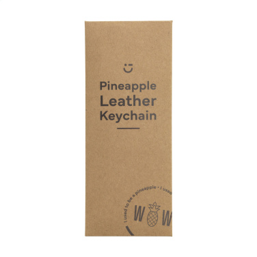 Logotrade promotional item picture of: Vegan Pineapple Leather Keyring