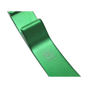 Logotrade advertising products photo of: Alu Opener GRS Recycled keyring