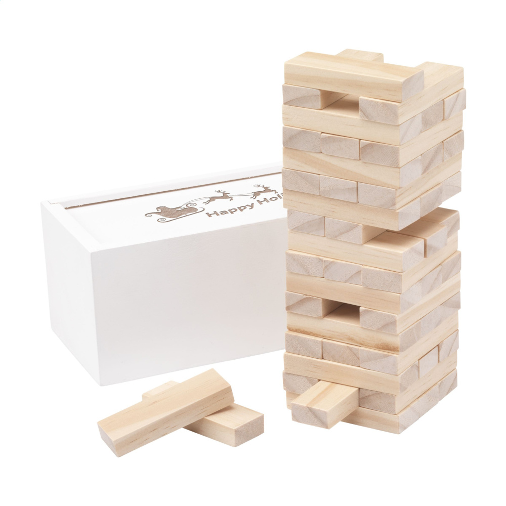 Logo trade promotional products image of: Tower Game Deluxe X-Mas