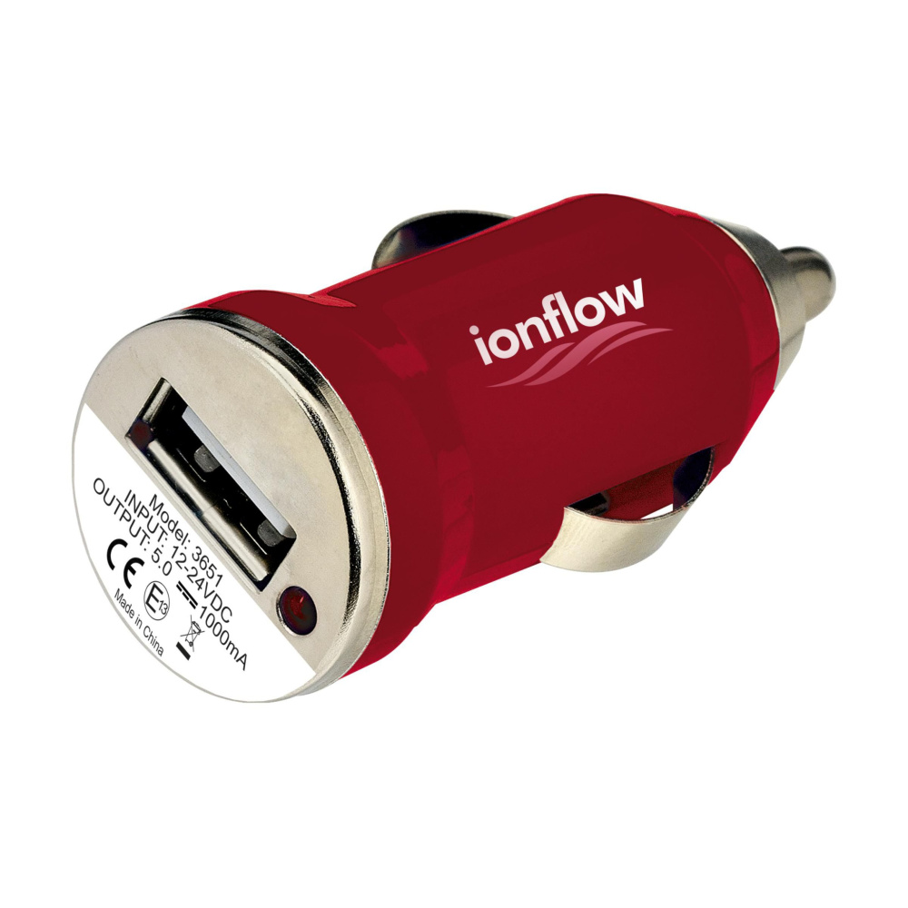 Logo trade promotional items image of: USB CarCharger plug