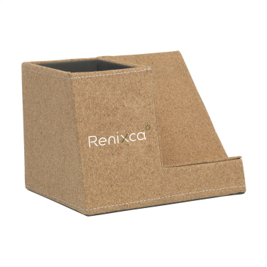 Logo trade promotional merchandise picture of: Ecork Pen Holder Wireless Charger