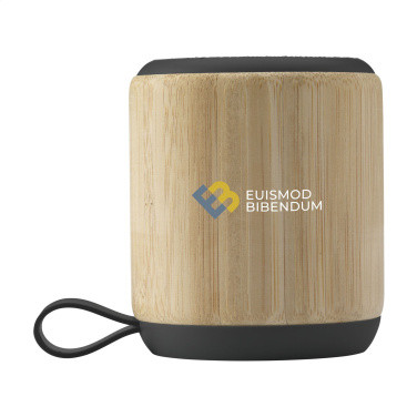 Logo trade promotional gifts image of: Timor Bamboo Wireless Speaker