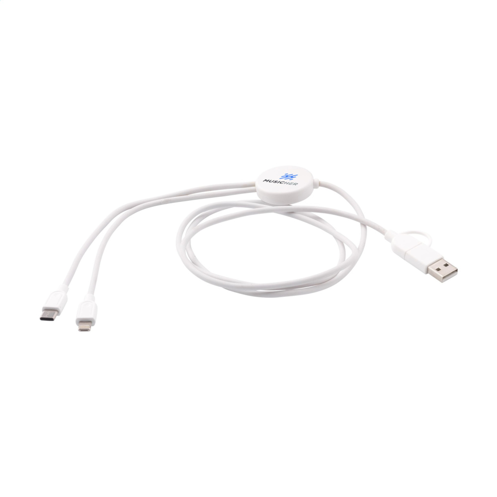Logotrade advertising product image of: Charging Cable RCS Recycled ABS-TPE