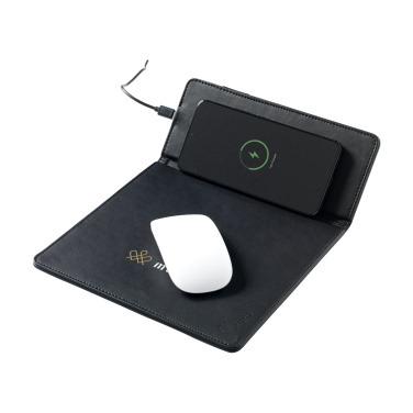 Logo trade promotional gifts picture of: RCS Recycled Wireless Charging Mousepad