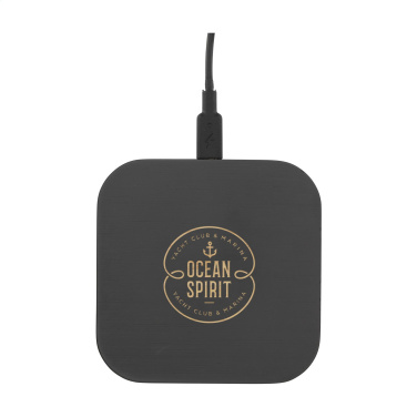 Logo trade advertising products picture of: Bamboo Wireless Charger 15W