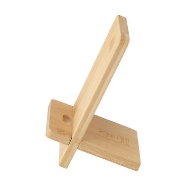 Logo trade promotional item photo of: Miyo Bamboo Phone Stand