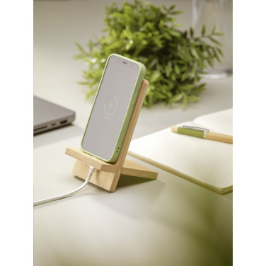 Logo trade promotional items picture of: Miyo Bamboo Phone Stand