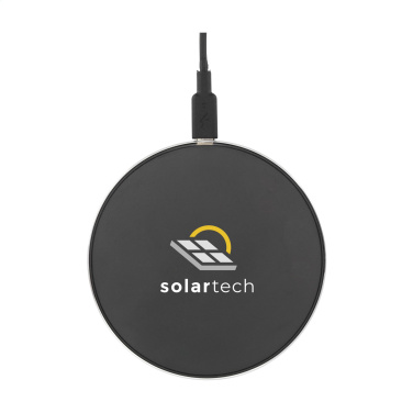 Logo trade corporate gifts image of: Tecco GRS Recycled Alu 15W Wireless Charger