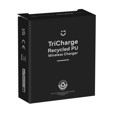 Logotrade promotional giveaways photo of: TriCharge RCS  Recycled PU Wireless Charger