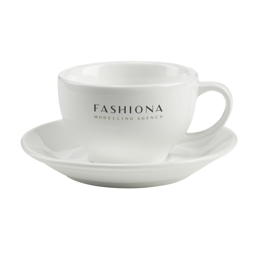 Logo trade promotional giveaway photo of: Sienna 210 ml cup and saucer