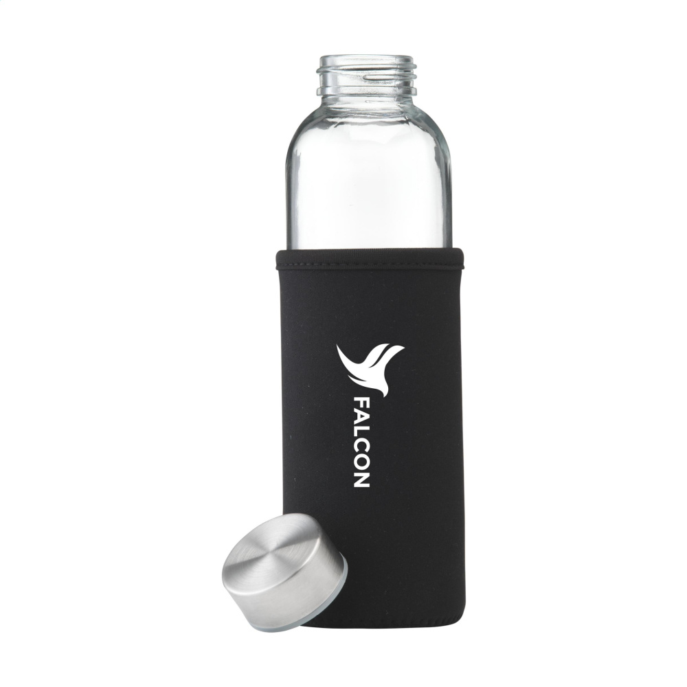Logo trade promotional giveaways picture of: Senga Glass 500 ml drinking bottle