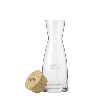 Logotrade promotional product picture of: Ypsilon Carafe 1 L with a cork cap