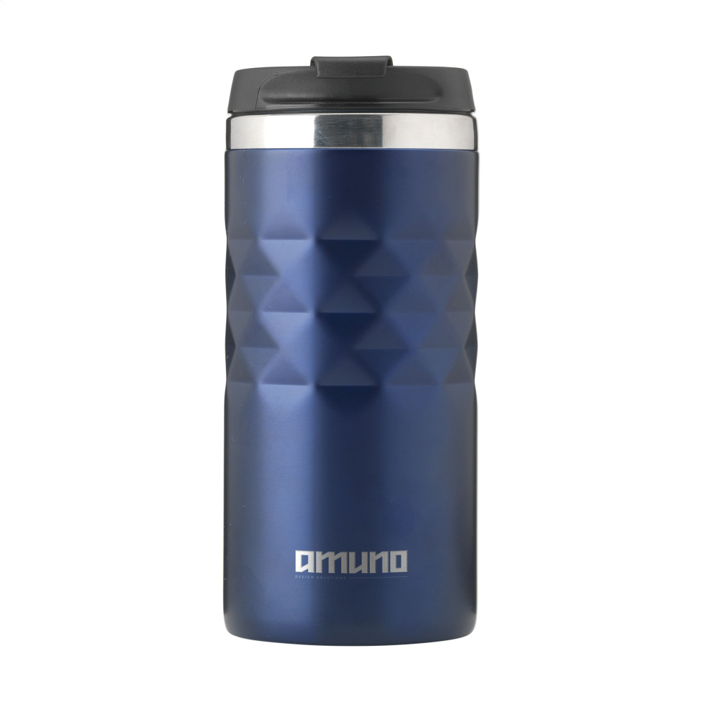 Logo trade promotional products image of: Geometric Mug RCS Recycled Steel 280 ml thermo cup