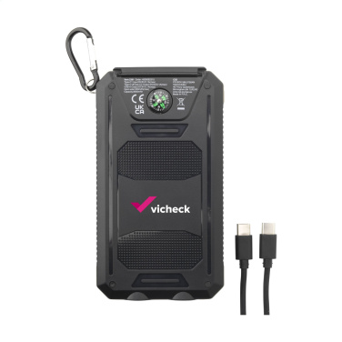 Logotrade promotional item picture of: Trail RCS Solar Charger Compass 8000