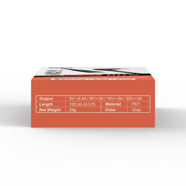 Logo trade advertising product photo of: DATA TRANSFER CABLE Boost Link Nylon LK50CL Type C Lightning