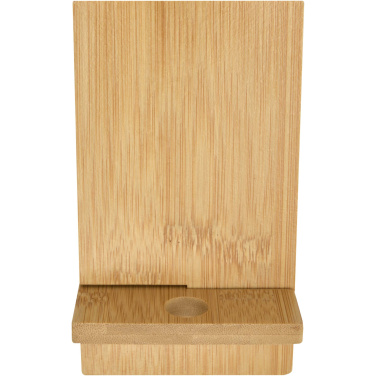 Logo trade promotional gifts image of: Ceibo detachable bamboo phone stand