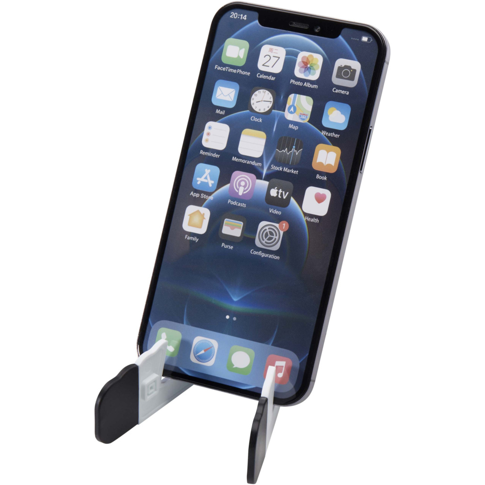 Logotrade promotional items photo of: Buna recycled plastic foldable tablet and phone stand