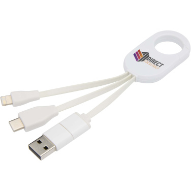 Logo trade promotional products picture of: Troop 4-in-1 recycled plastic charging cable