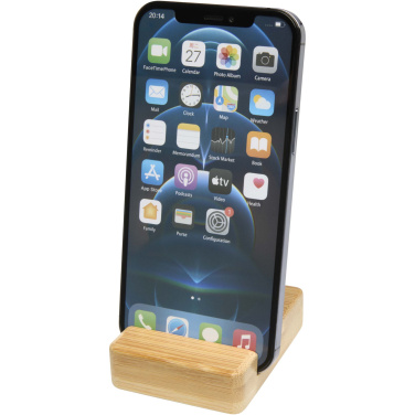 Logo trade promotional merchandise picture of: Ebla bamboo phone stand
