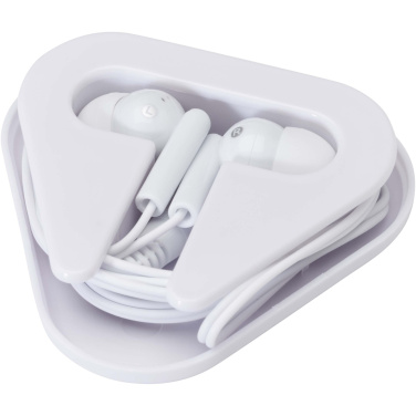 Logo trade promotional giveaways image of: Rebel earbuds with recycled plastic storage box