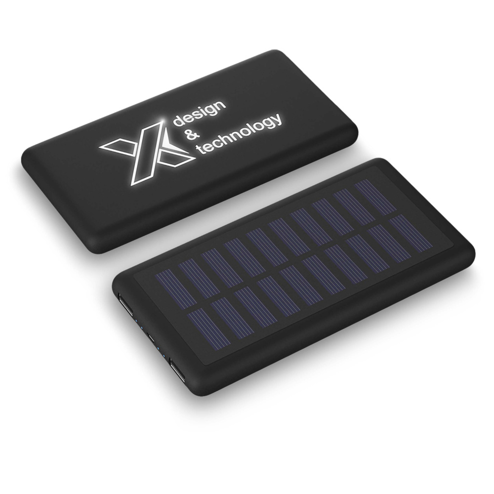 Logo trade corporate gifts picture of: SCX.design P30 8000 mAh light-up solar power bank