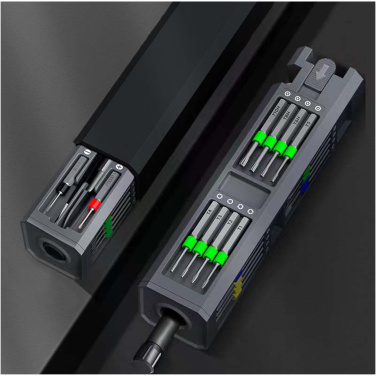Logotrade promotional gift picture of: SCX.design T20 30-piece screwdriver and repair set in aluminium case
