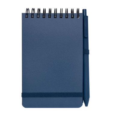Logotrade advertising product picture of: Thalaasa A6 hard cover ocean-bound notebook with ballpoint pen (black ink)